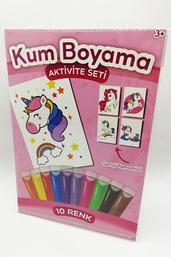 Parıltılı Unicorn | Unicorn Kum Boyama Aktivite Seti