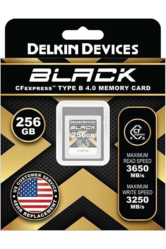 DELKIN BLACK CFEXPRESS TYPE B 4.0 MEMORY CARD 256GB