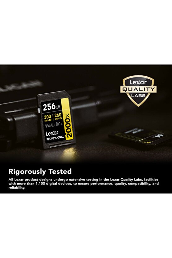 256GB Lexar® Professional 2000x SDXC™ UHS-II cards, - LSD2000256G-BNNNG
