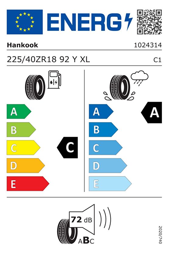 22540 R18 92Y XL Ventus S1 Evo 3 K127 Yaz Binek 2024