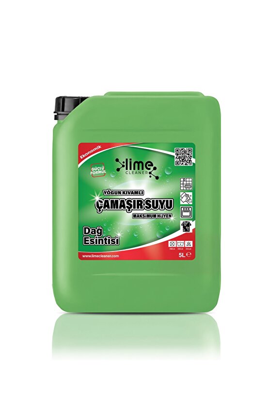 Yoğun Kıvamlı Çamaşır Suyu 5 Kg | Güçlü Hijyen, Etkili Temizlik, Ekonomik Ambalaj - Dağ Esintisi