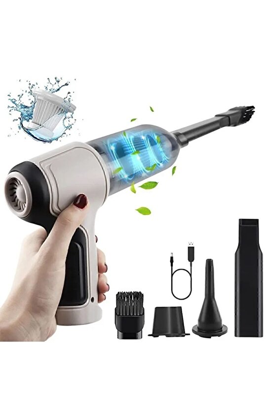 Tech Vacum Cleaner Araç Içi Ve Ev Tipi Süpürge Çekim Üfleme Özellikli