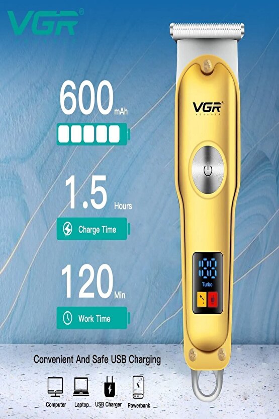 Saç Ve Sakal Tıraş Makınasi V-290 Epilasyon Öncesi Vüvut Sıfır Şarjlı