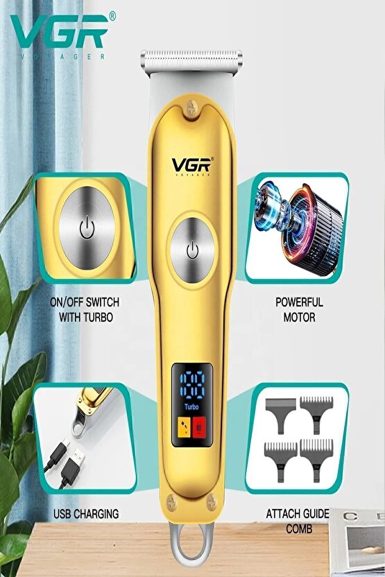 Saç Ve Sakal Tıraş Makınasi V-290 Epilasyon Öncesi Vüvut Sıfır Şarjlı