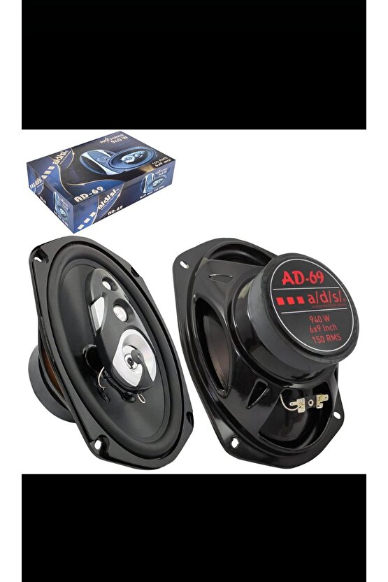Fx- Oto Hoparlör Oval 940w 4 Yollu 2 Adet Otomobiller Için Hoparlör..