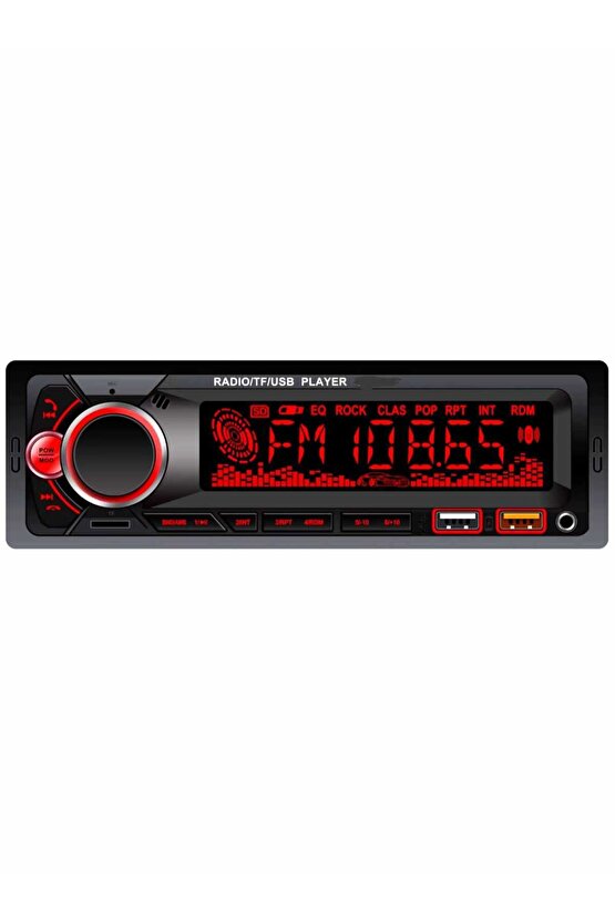 Bsv 4800 Rgb 7 Renk Değiştiren Çift Usb Bluetoothlu Aux Sd Kart Amfi Çıkışlı Kumandalı Teyib