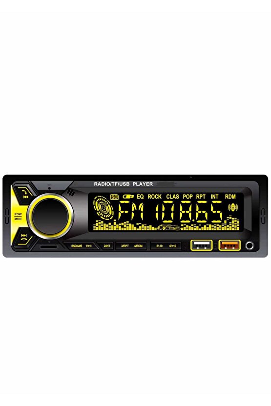 Bsv 4800 Rgb 7 Renk Değiştiren Çift Usb Bluetoothlu Aux Sd Kart Amfi Çıkışlı Kumandalı Teyib