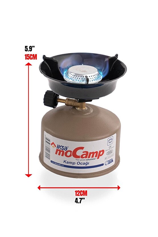 İksa Mocamp Kamp Ocağı 2025 Model, 1 Tüp Gaz Hediyeli - Bej 7056584962223, One Size