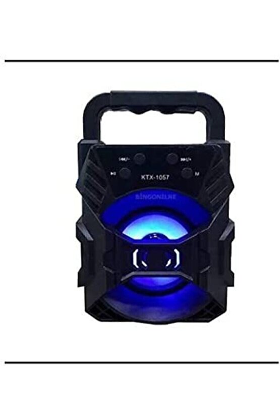 Kts-1057 Işıklı Bluetooth Hoparlör Ses Bombası Yüksek Ses Ses Bombası Yüksek Ses