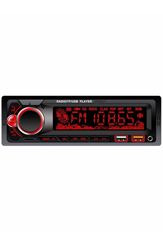 Bsv 4800 Rgb 7 Renk Değiştiren Çift Usb Bluetoothlu Aux Sd Kart Amfi Çıkışlı Kumandalı Teyib