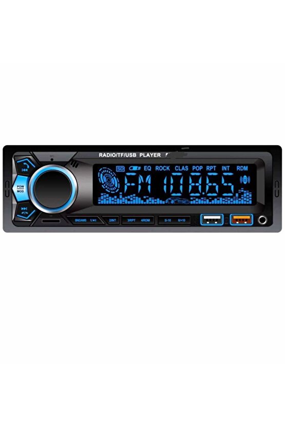 Bsv 4800 Rgb 7 Renk Değiştiren Çift Usb Bluetoothlu Aux Sd Kart Amfi Çıkışlı Kumandalı Teyib