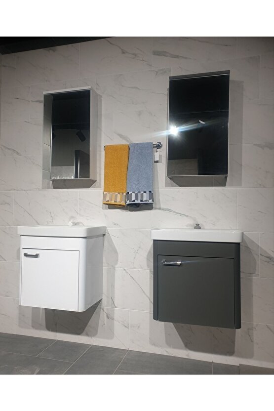 Smart 55 Cm Antrasit Banyo Dolabı