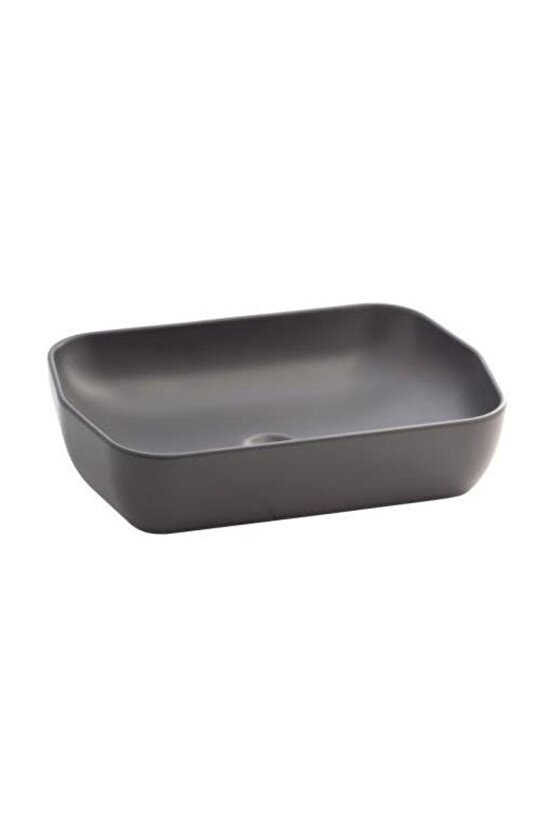 Lucida Mat Antrasit Deliksiz Lavabo 55 Cm