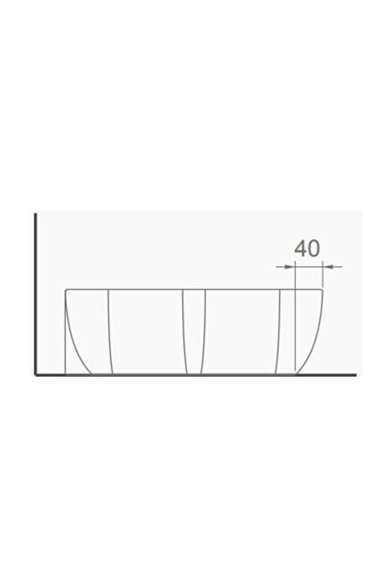 Lucida Mat Antrasit Deliksiz Lavabo 55 Cm