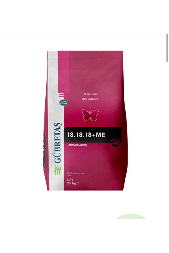 18.18.18 Me Toz Gübre 25 Kg Yeni Ambalaj