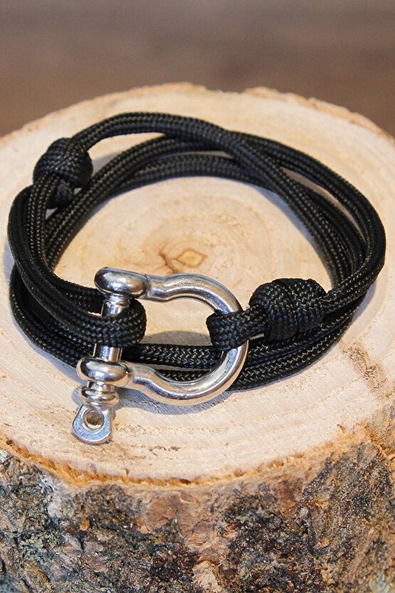 Unisex Krom Kilit Ip Kordon Ithal Premium Bileklik