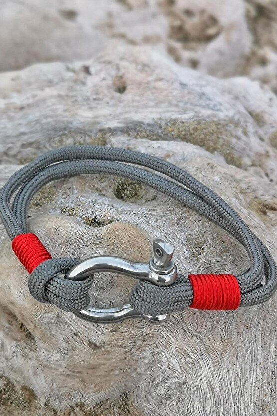 Unisex Krom Kilit Ip Kordon Ithal Minimal Tasarım Premium Bileklik