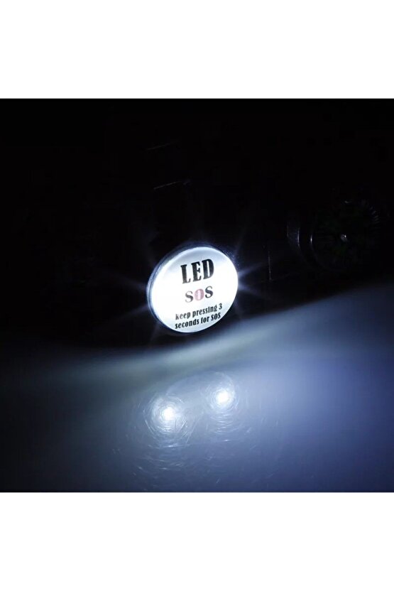 Paracord Acil Sos Led Işıklı Paracord Bileklik + Pusula + Düdük + Ateş Başlangıcı