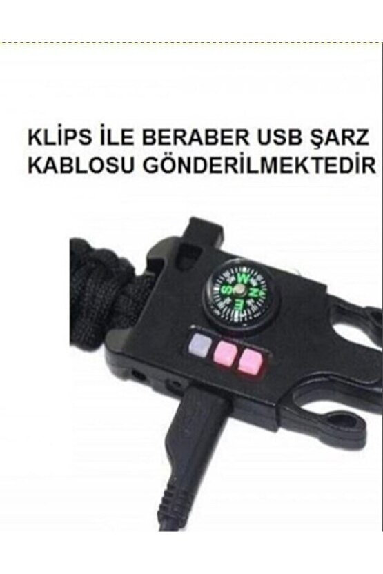 Paracord Hayatta Kalma Bilekliği