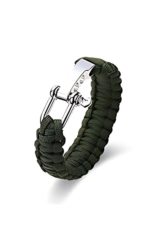 Paracord Paraşüt Ipi Outdoor Bileklik 3 Kademeli U Klips