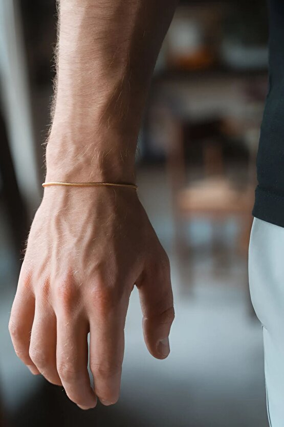 Unisex Ince Slim Zincir Bileklik