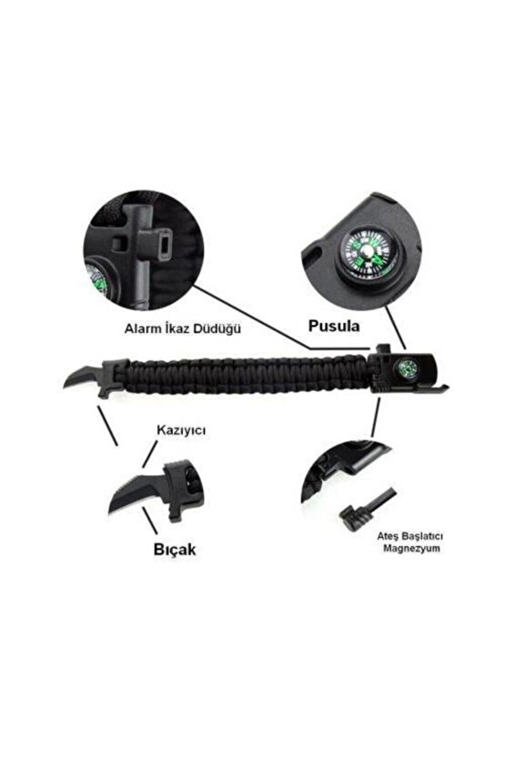 Paracord Cobra Survıval Bileklik