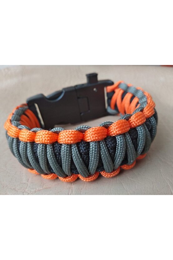 Paracord Survival Sos Led Işıklı Ateş Başlatıcılı 19 In 1 Bileklik