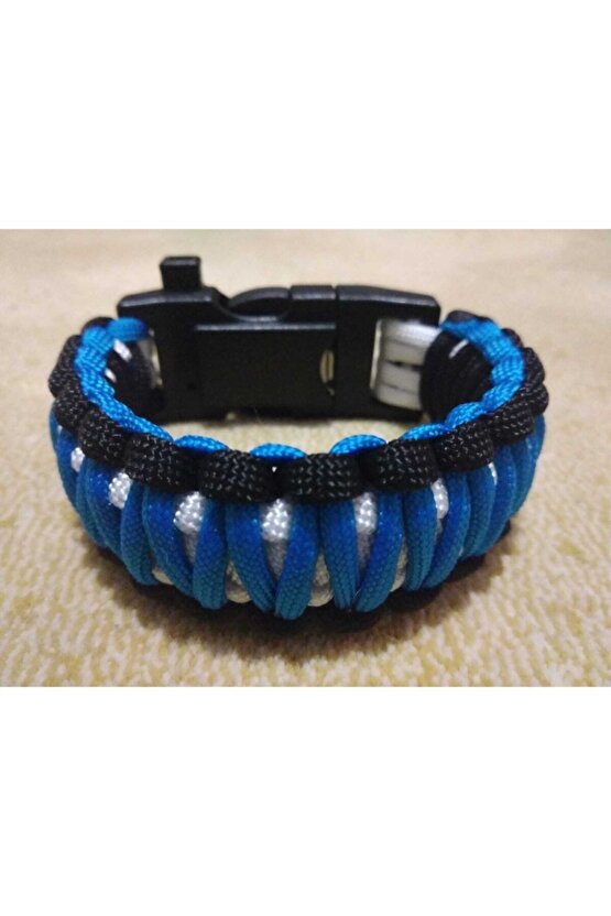 Paracord Kıng Cobra 15 In 1 Ateş Başlatıcılı Pusulalı Termometreli Bileklik