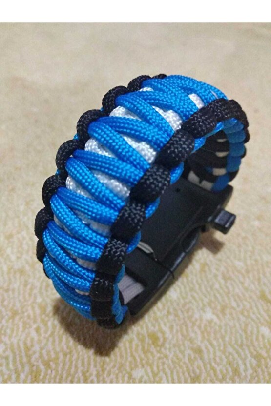 Paracord Kıng Cobra 15 In 1 Ateş Başlatıcılı Pusulalı Termometreli Bileklik