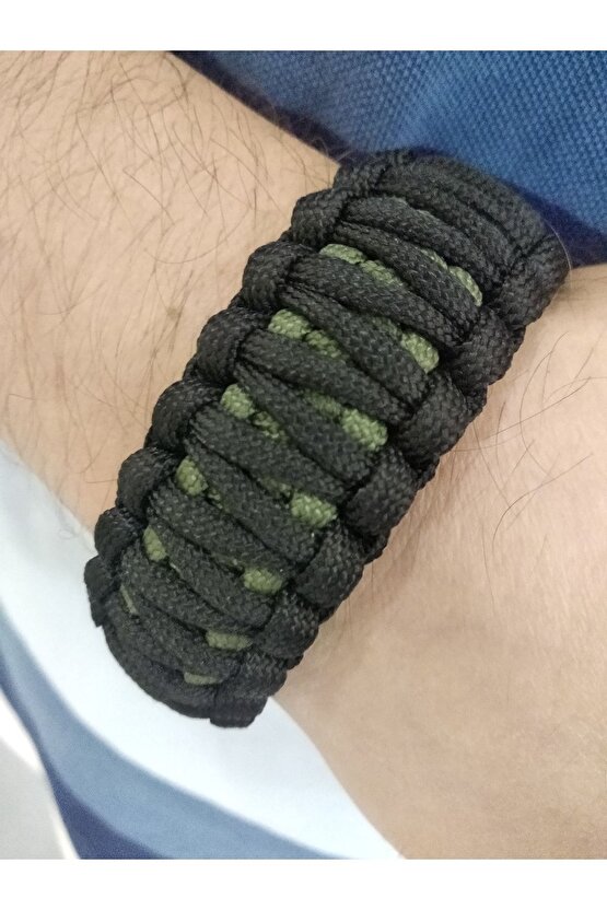 Paracord Kıng Cobra 15 In 1 Ateş Başlatıcılı Pusulalı Termometreli Bileklik