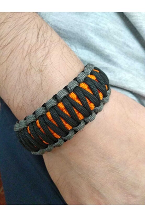 Paracord Kıng Cobra 15 In 1 Ateş Başlatıcılı Pusulalı Termometreli Bileklik