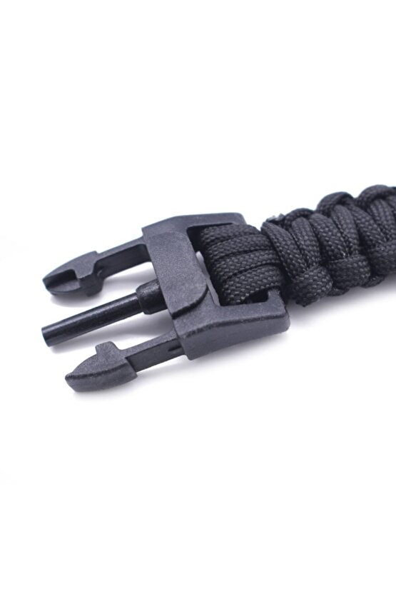 Paracord Pusula Termometre Ateş Başlatıcı Magnezyum Survival Bileklik
