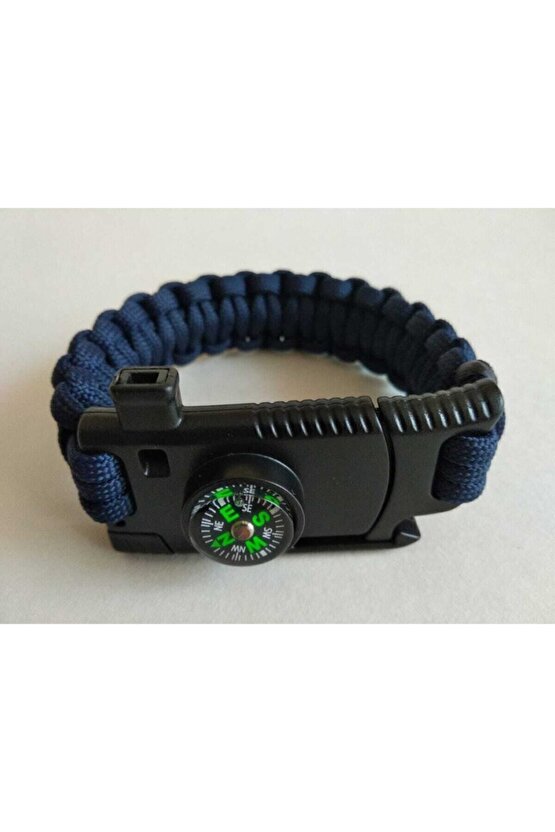 GADDAR Paracord Cobra Model Bıçaklı Pusulalı Ateş Başlatıcılı Survival Bileklik