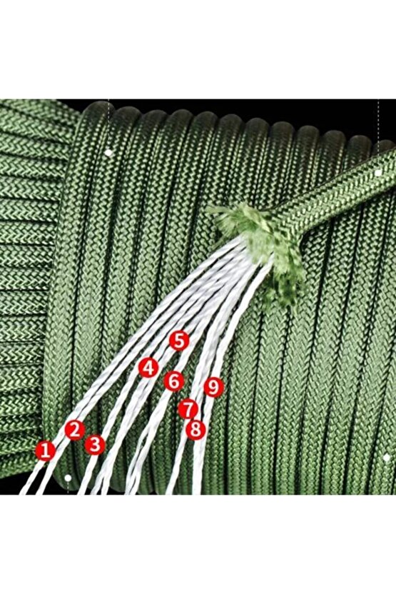 Avcı Paracord Çelik Bıçaklı Bileklik Armalı Seri Sınırlı Sayıda Siyah 9lu Paracord Ipli