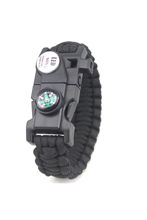 Paracord Survival 19 in 1 LED Işıklı Bileklik 