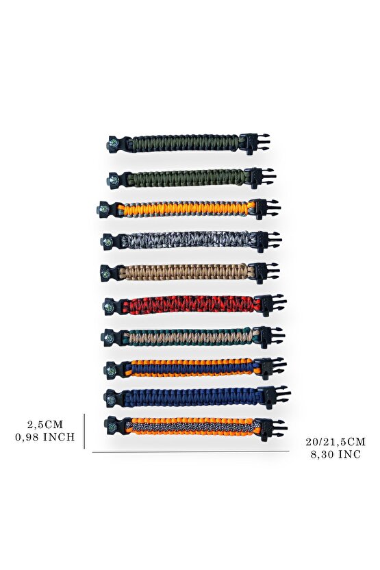 Paracord, Bileklik, El Yapımı, Hayatta Kalma Seti, Outdoor