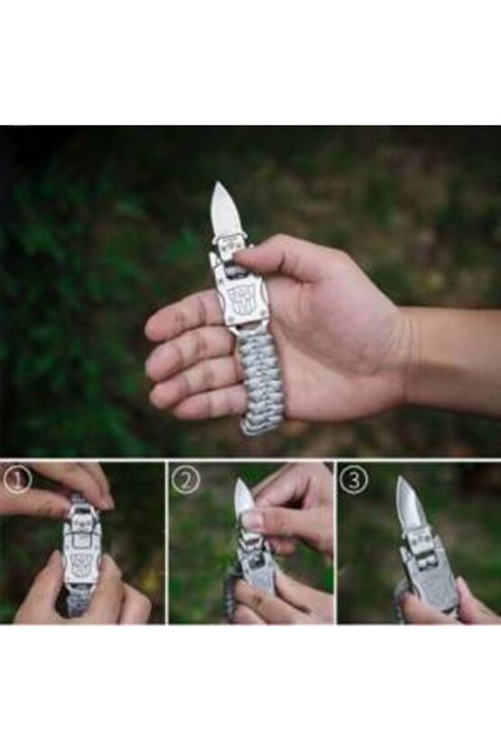 Pro Paracord Bilekliik Paslanmaz Çelik Çok Kalite Sağlam Armalı Ürün