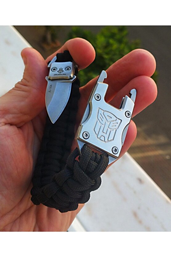 Avcı Paracord Bilekliik Paslanmaz Gizli Çelik Çakılı Orjinal Çok Kalite Sağlam