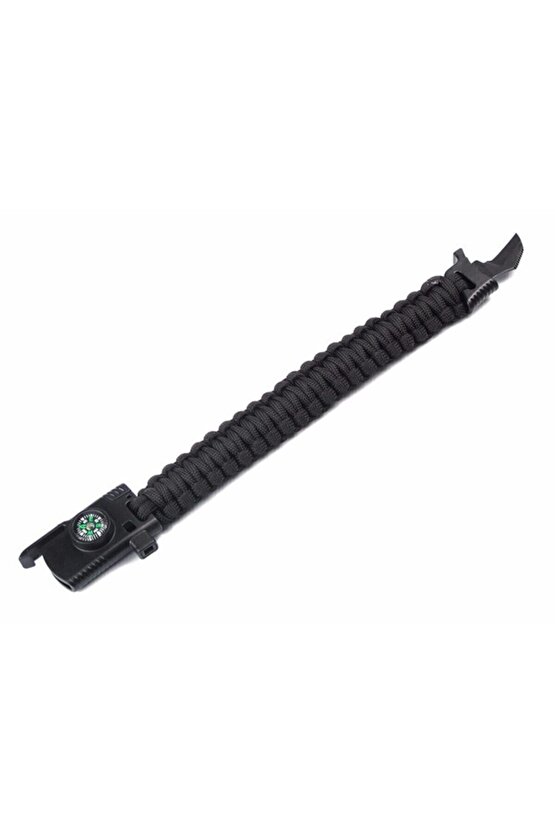 Paracord Survival Bileklik Bıçak Pusula Ateş Başlatıcı Magnezyum Ve İkaz Düdüğü