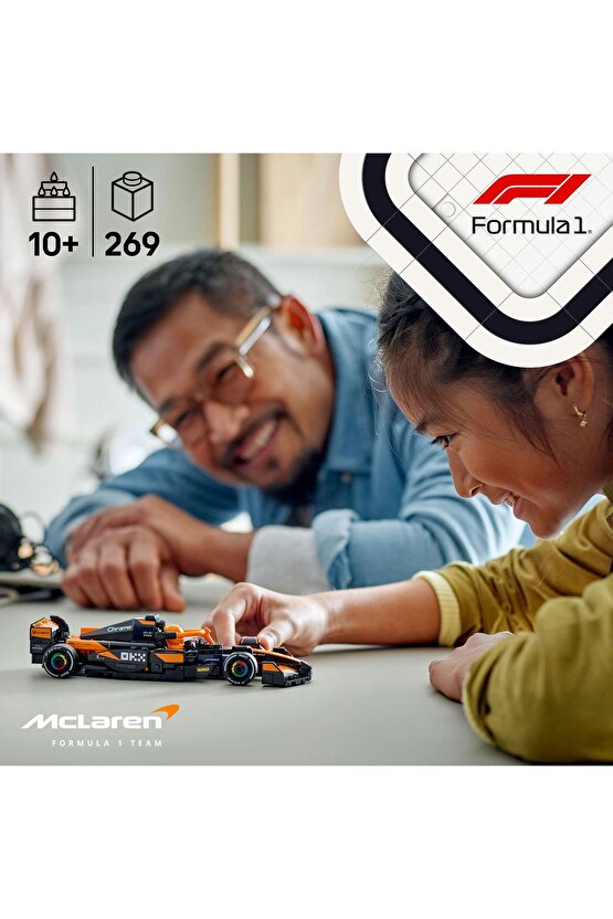 ® Speed Champions McLaren F1® Team MCL38 Yarış Arabası 77251 - 10+ Oyuncak Yapım Seti (269 Pr)