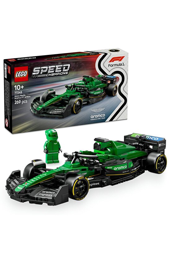 ® Speed Champions Aston Martin Aramco F1® AMR24 Yarış Arabası 77245 - 10+ Oyuncak Seti (269 Pr)