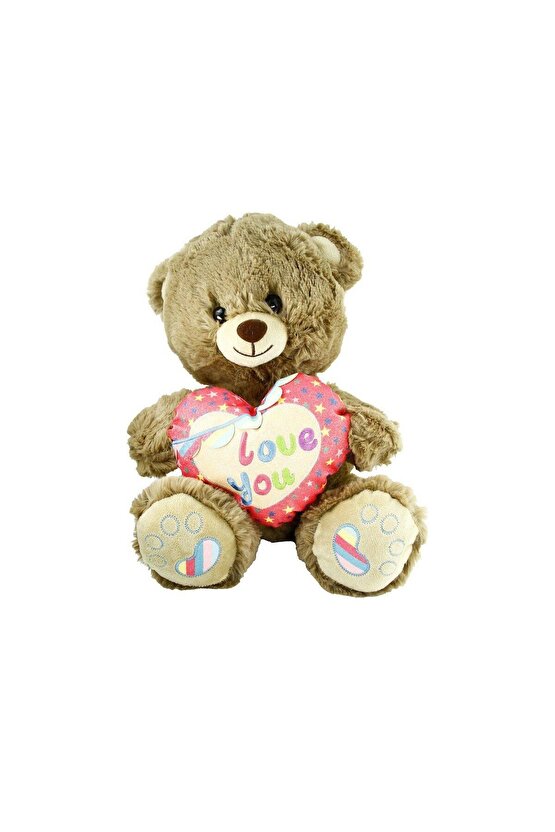 PJH2324 Peluş Kalpli Ayı Love You 30 cm -Vardem