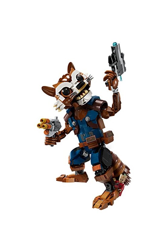 ® Marvel Rocket ve Bebek Groot 76282 - 10+ Yaratıcı Oyuncak Yapım Seti (566 Parça)