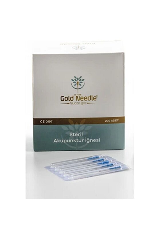 0.25x25 Mm Kuru Iğne 200lük Pakette Her Iğne Ayrı Tüpte Gold