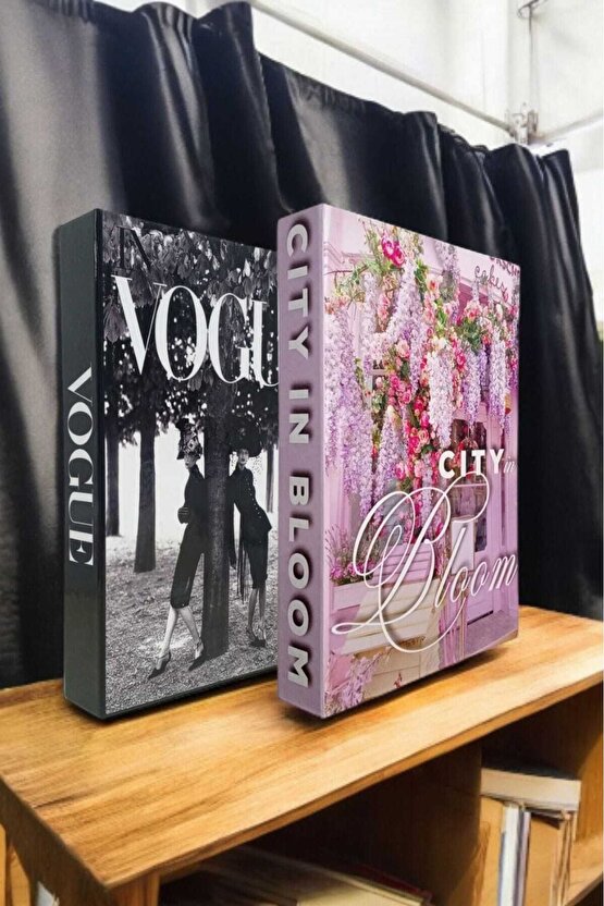 Dekoratif Kitap Görünümlü Kutu 2li Set Decorative Book Looking Box