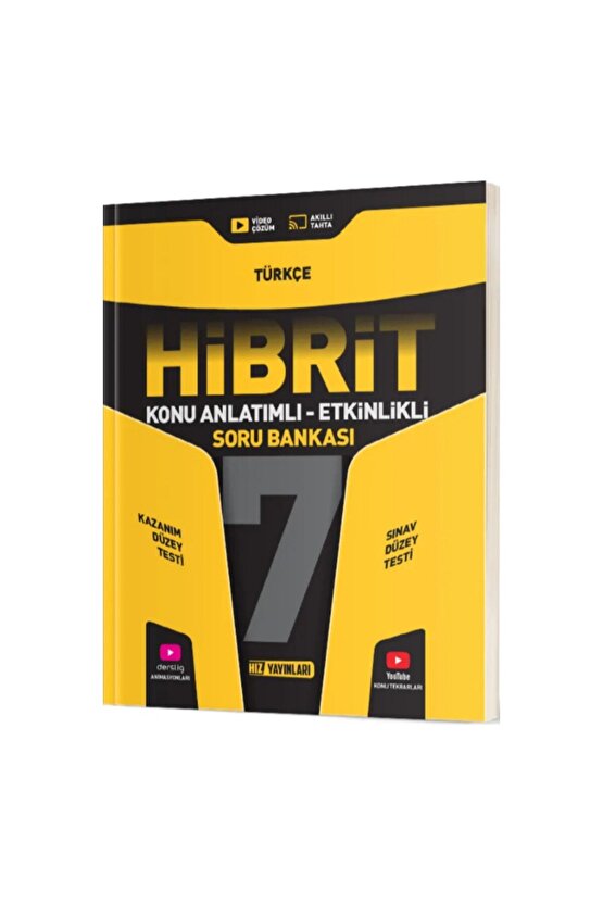 7. Sınıf Türkçe Konu Anlatımlı Etkinlikli Hibrit Soru Bankası