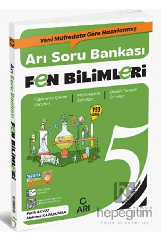 2025 5. Sınıf Fen Bilimleri Arı Soru Bankası