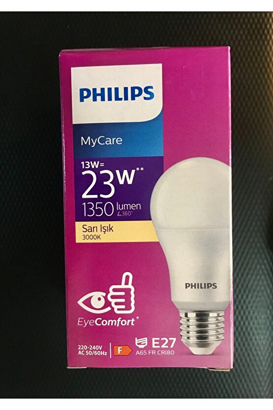 Mycare 13w(90w) =23w Led Ampul 3000k-sarı Işık 1350 Lumen E27 Duy