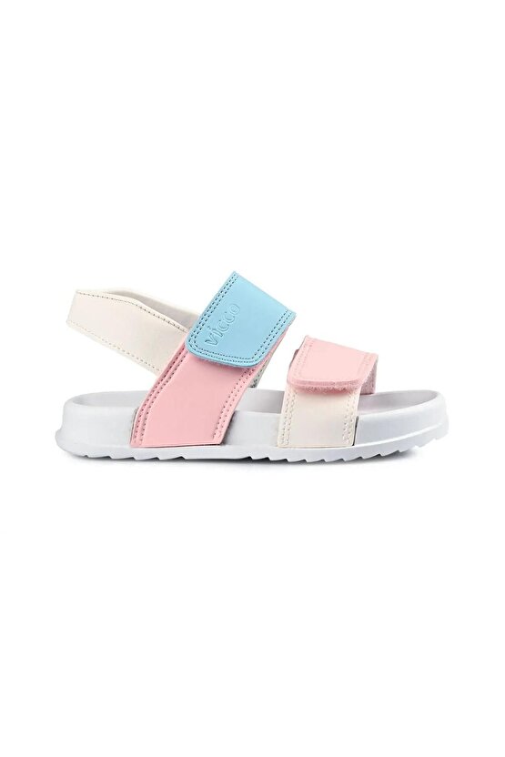 321b23y252 Krixi Sandalet Beyaz-pembe