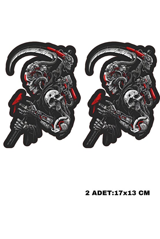 Kuru91 PHOENİX STİCKER KURU KAFA MOTORSİKLET KASK LEPTOP ARAÇ STİCKER